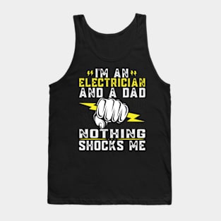 Funny Electrician Design For Men Daddy Electrical Engineers Tank Top